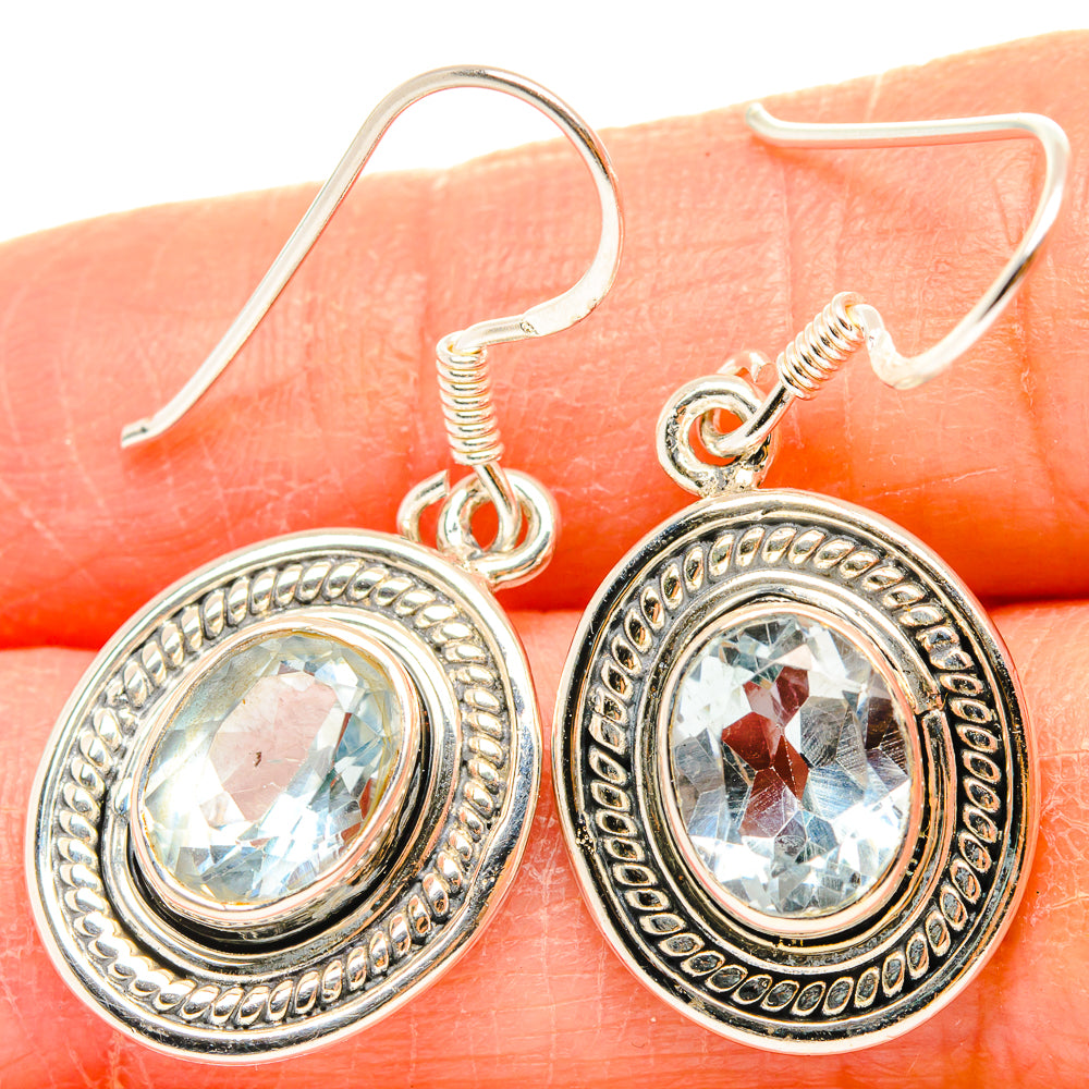 Blue Topaz Earrings handcrafted by Anasilvercos - EARR429224