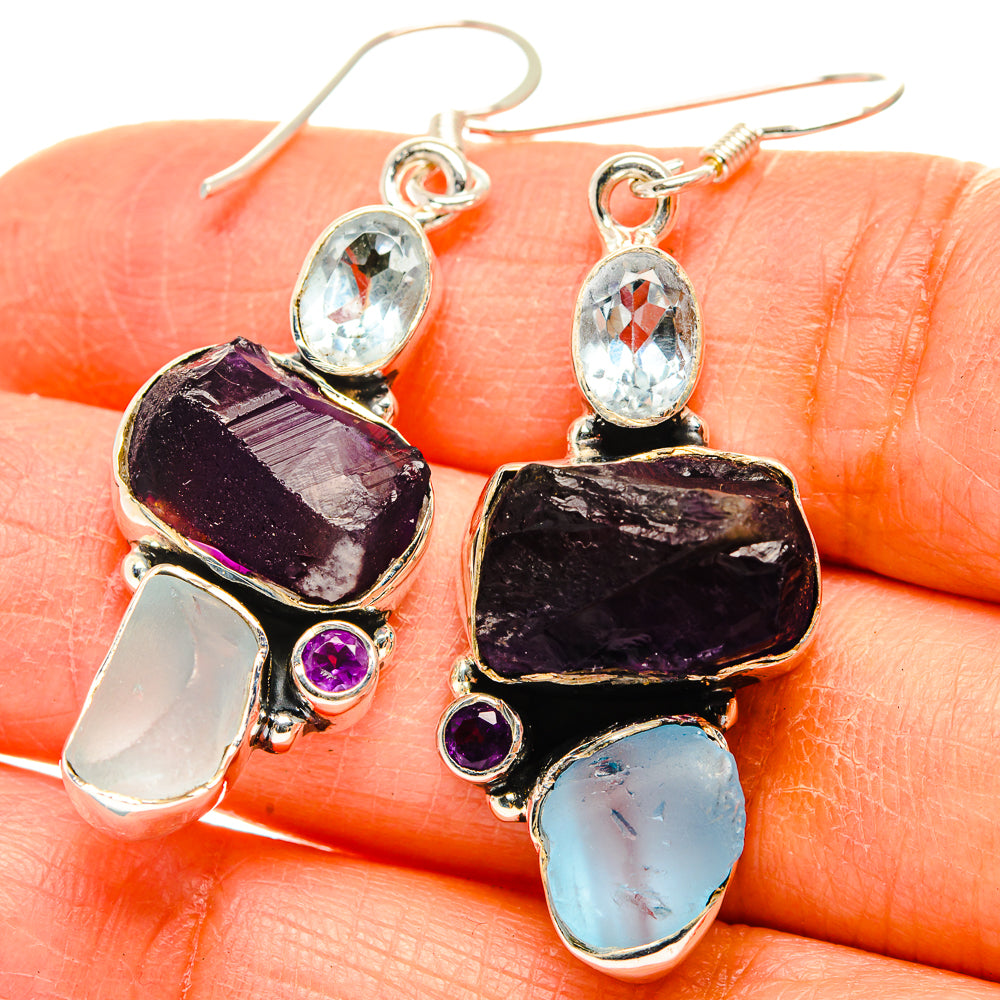 Amethyst Earrings handcrafted by Anasilvercos - EARR429242