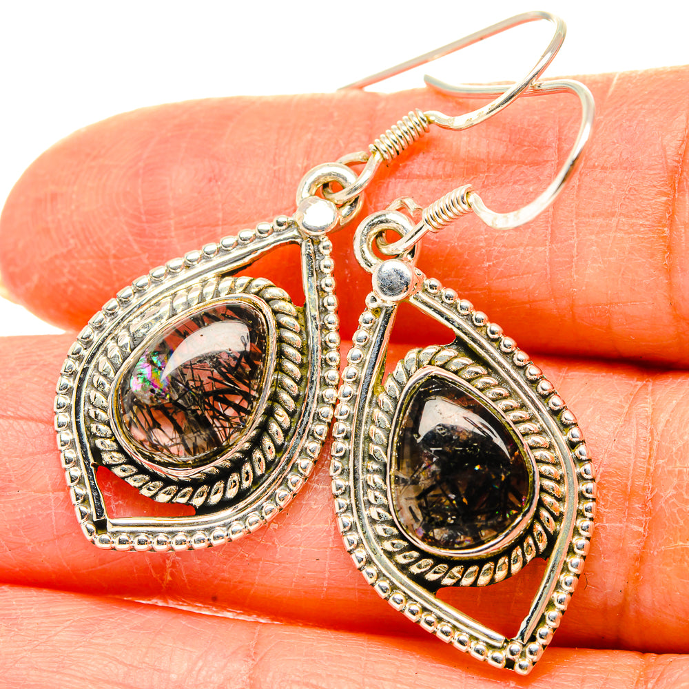 Tourmalinated Quartz Earrings handcrafted by Anasilvercos - EARR429244