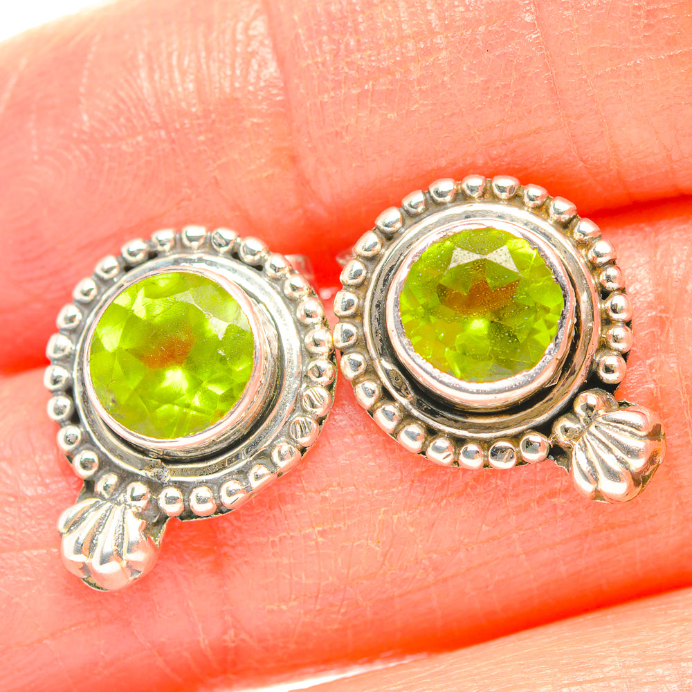 Peridot Earrings handcrafted by Anasilvercos - EARR429245