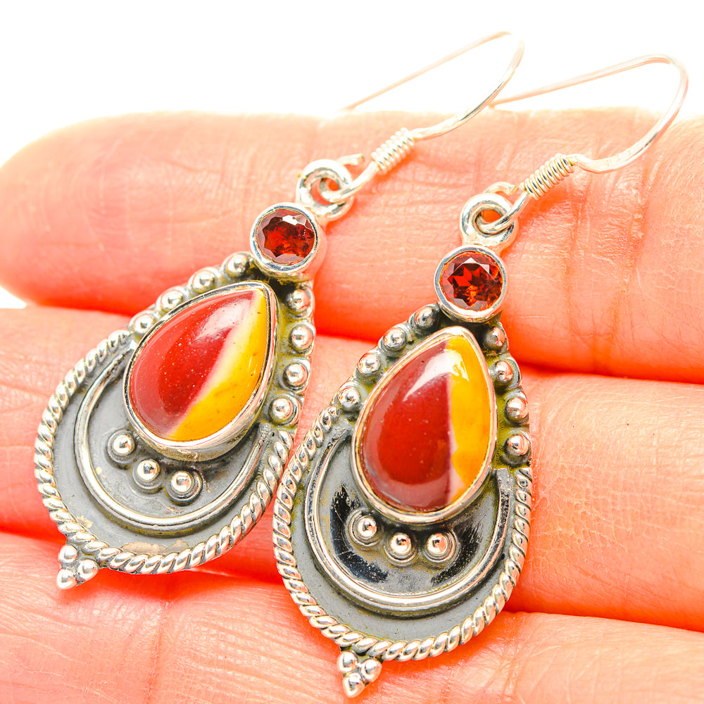 Mookaite Earrings handcrafted by Anasilvercos - EARR429271