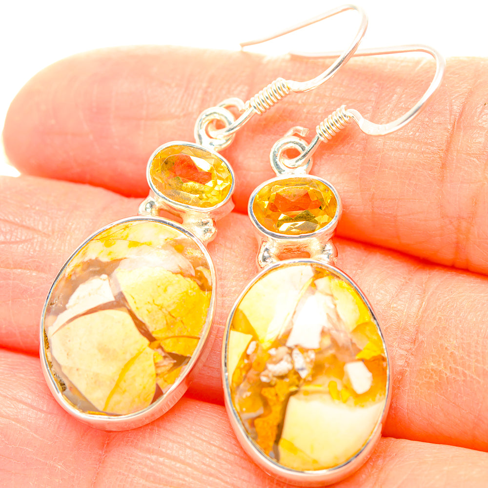 Brecciated Mookaite Earrings handcrafted by Anasilvercos - EARR429279