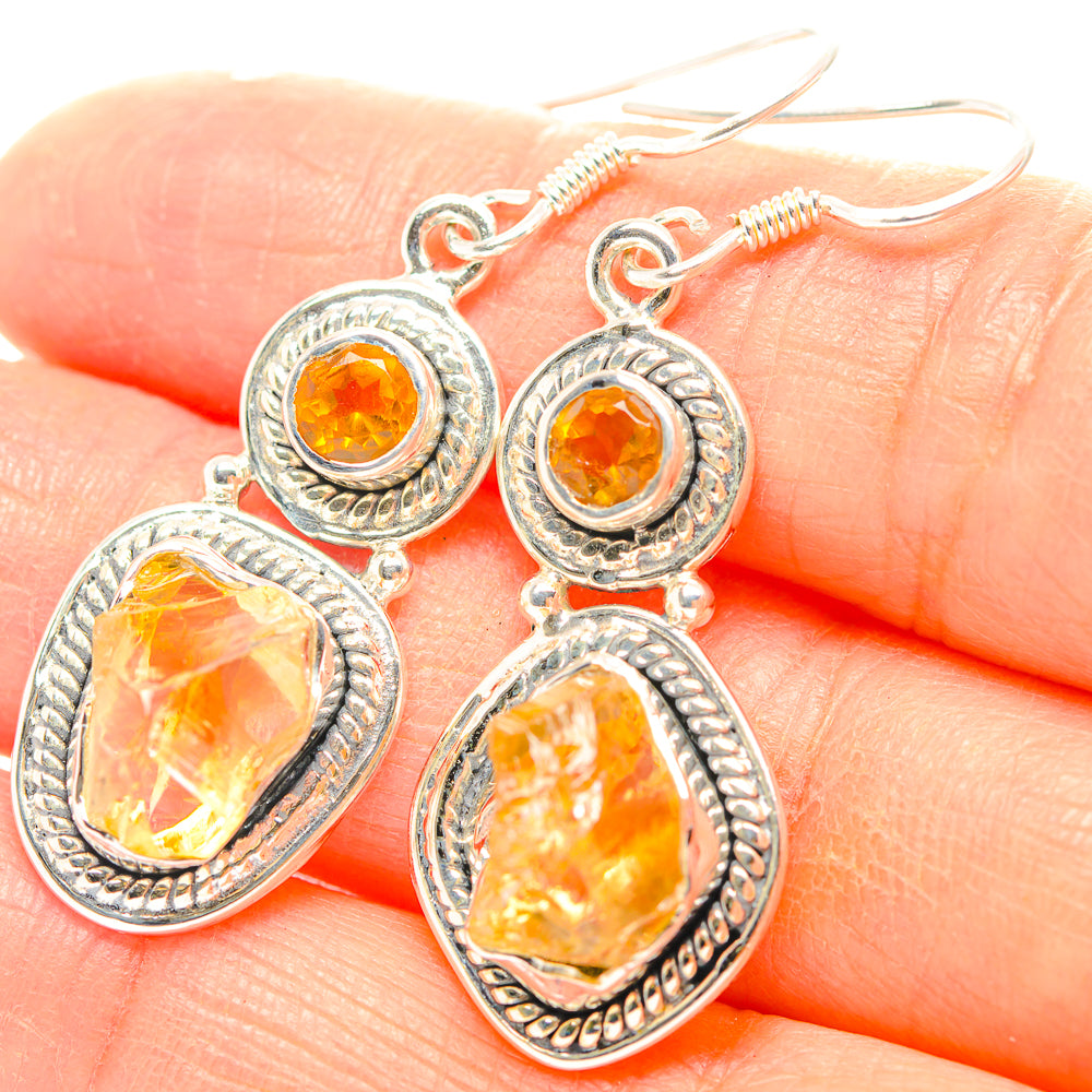 Rose Quartz Earrings handcrafted by Anasilvercos - EARR429280