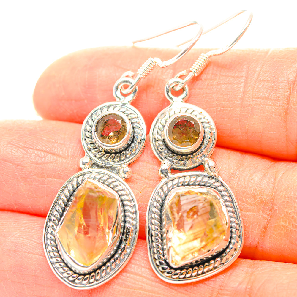 Citrine Earrings handcrafted by Anasilvercos - EARR429294