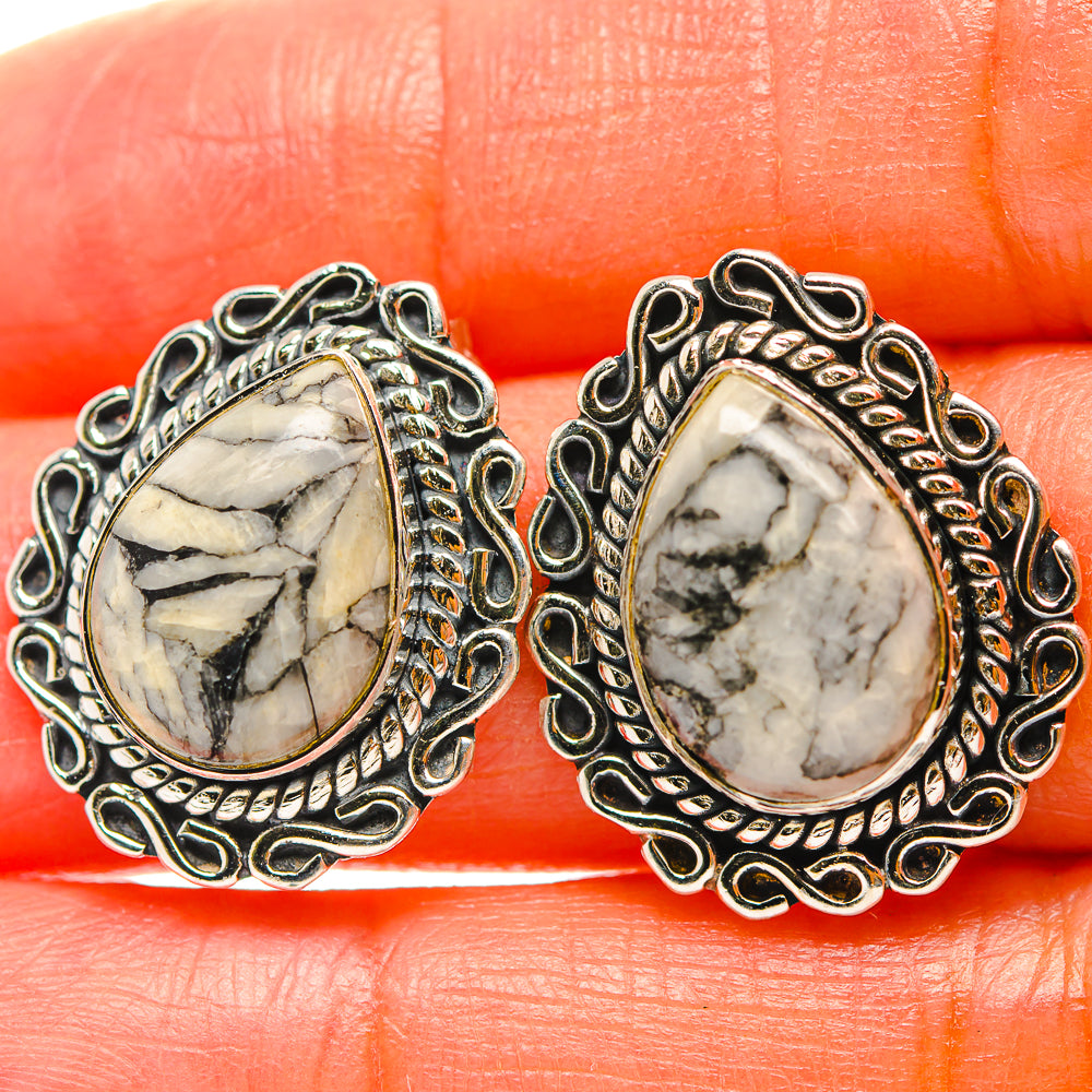 Pinolith Jasper Earrings handcrafted by Anasilvercos - EARR429298