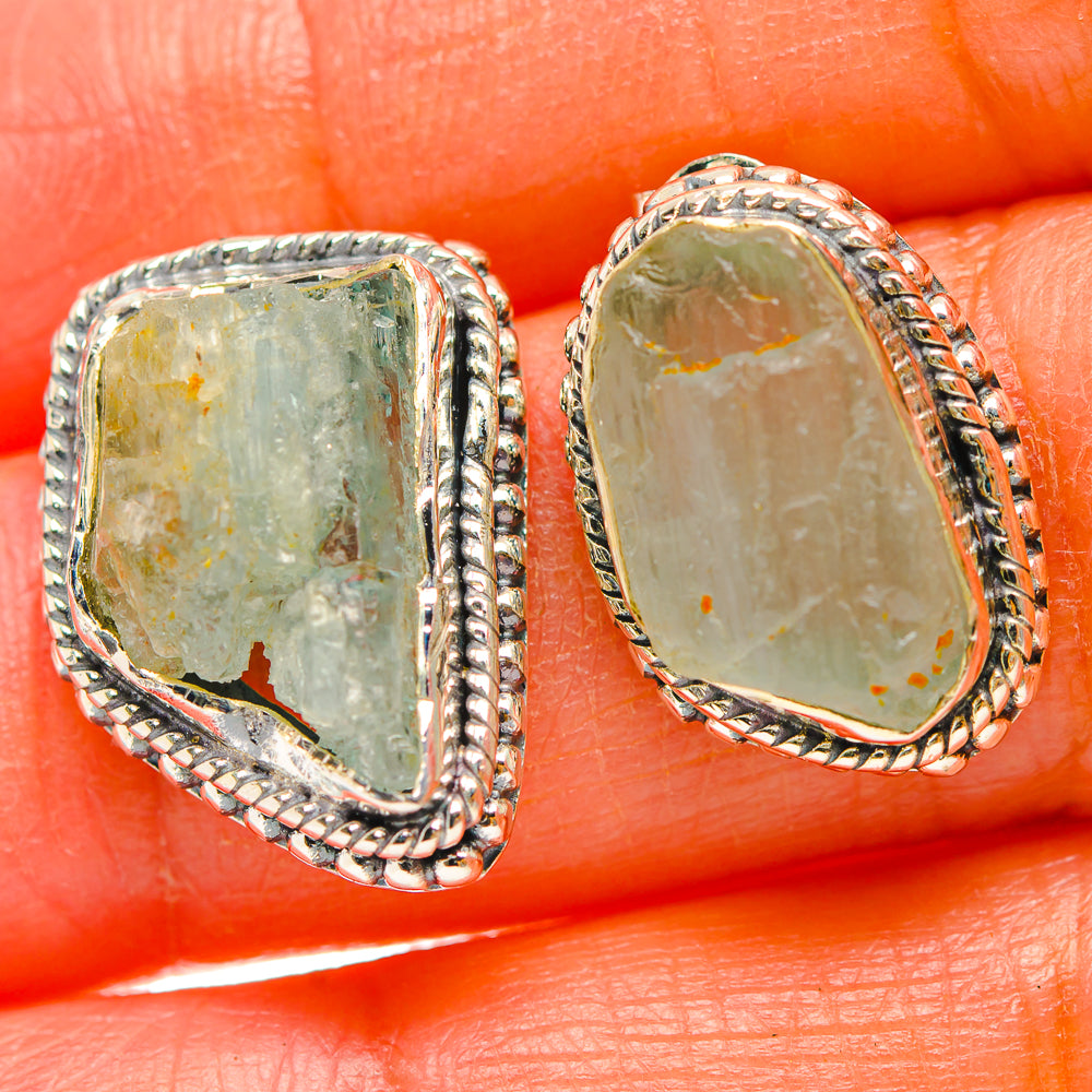 Aquamarine Earrings handcrafted by Anasilvercos - EARR429302