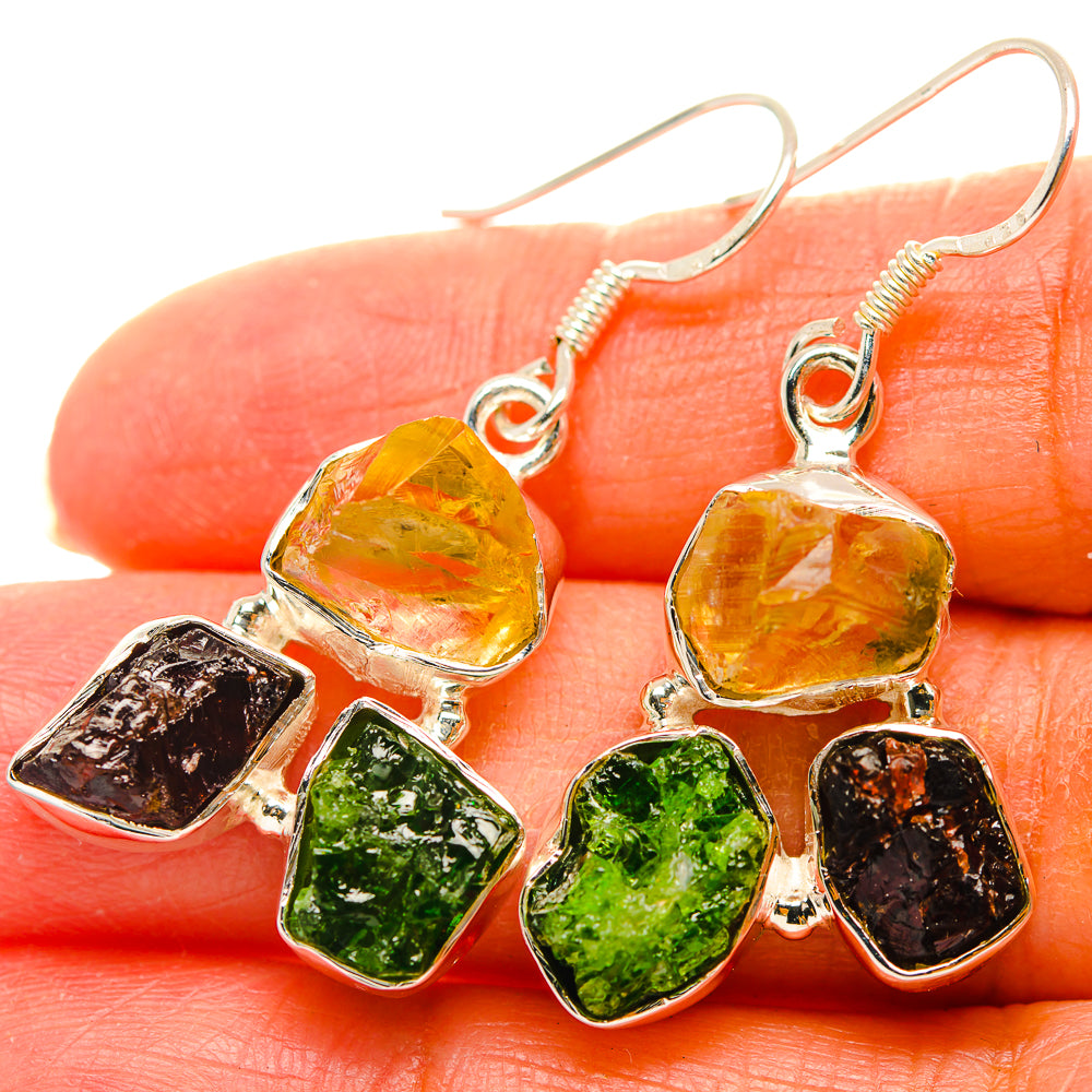 Citrine Earrings handcrafted by Anasilvercos - EARR429318