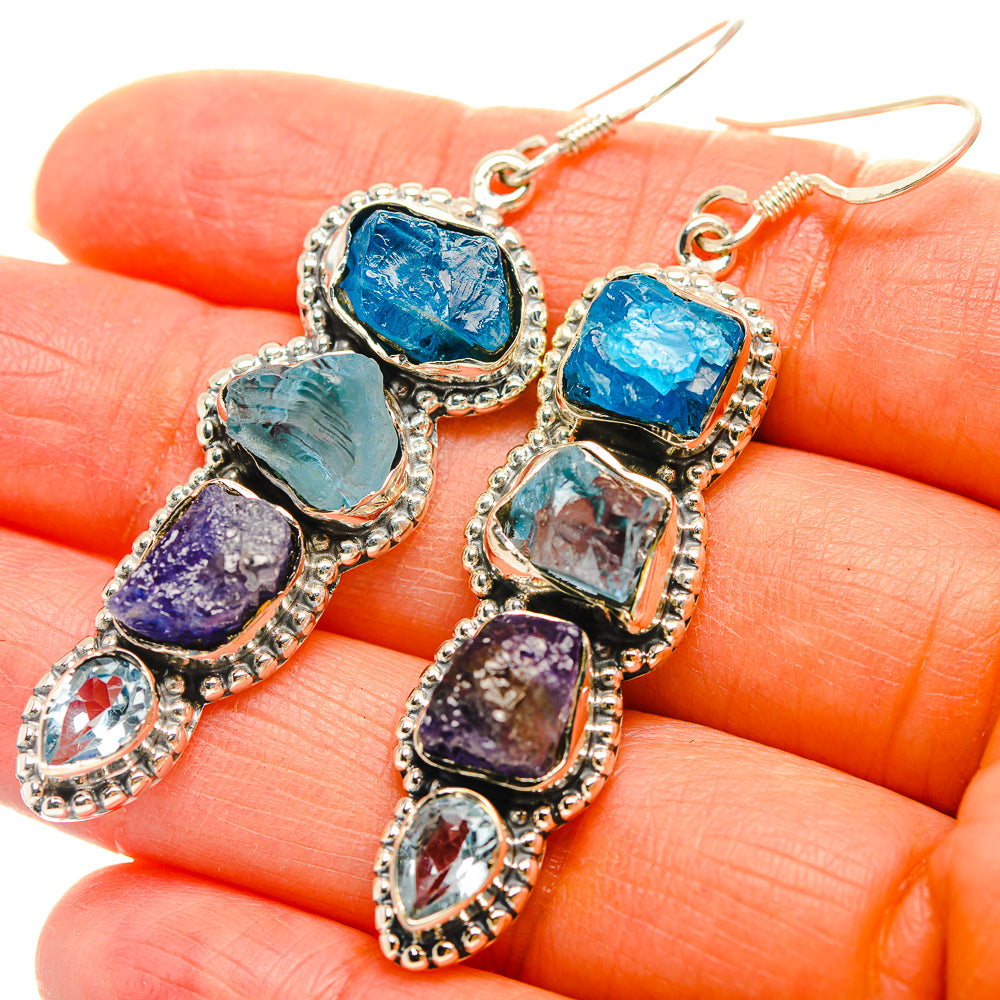 Apatite Earrings handcrafted by Anasilvercos - EARR429338