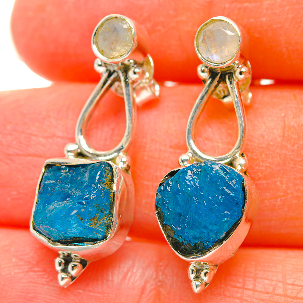Apatite Earrings handcrafted by Anasilvercos - EARR429343
