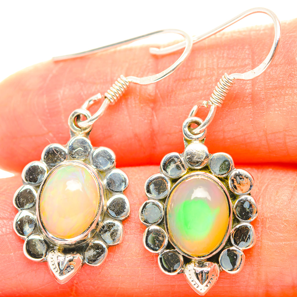 Ethiopian Opal Earrings handcrafted by Anasilvercos - EARR429344