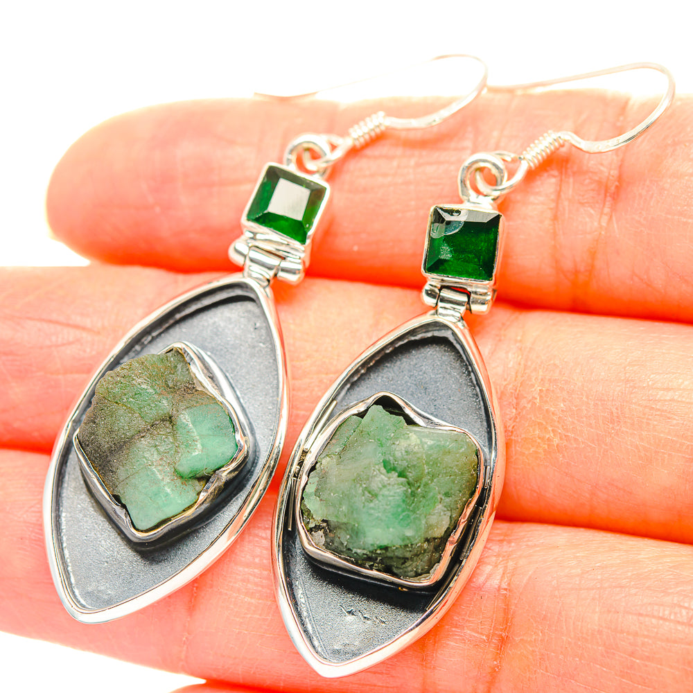 Chrysoprase Earrings handcrafted by Anasilvercos - EARR429364