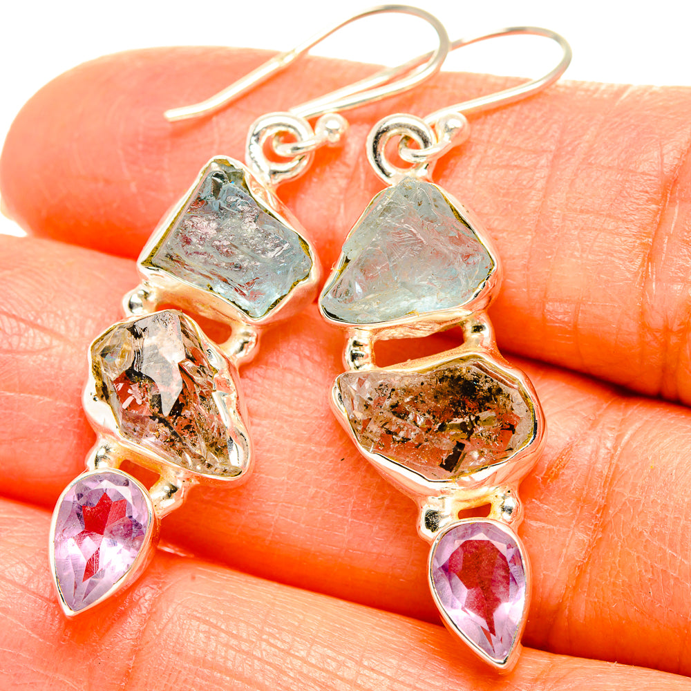 Aquamarine Earrings handcrafted by Anasilvercos - EARR429373