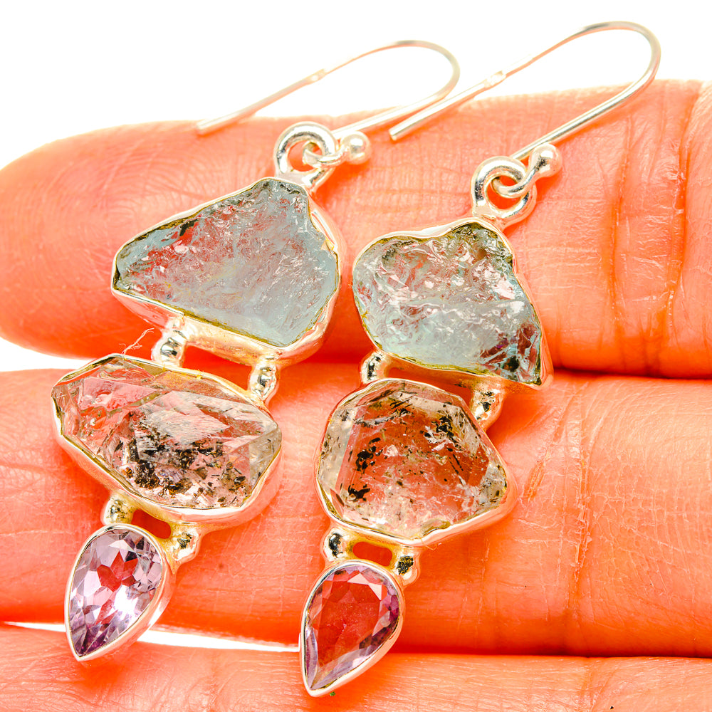 Aquamarine Earrings handcrafted by Anasilvercos - EARR429383