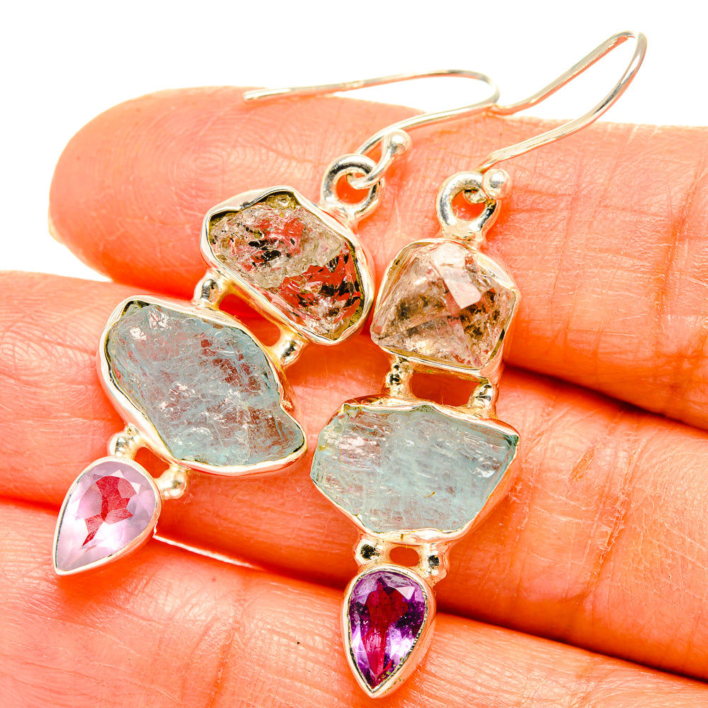 Aquamarine Earrings handcrafted by Anasilvercos - EARR429385