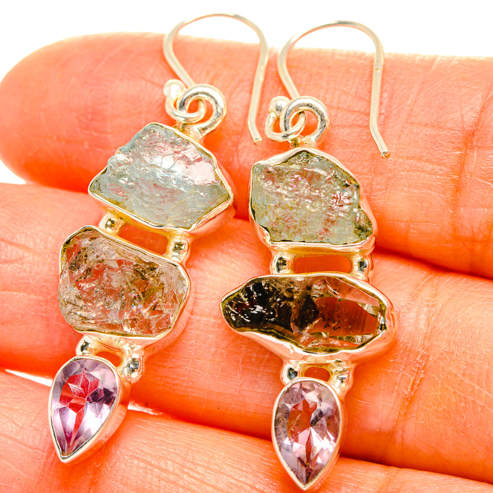 Aquamarine Earrings handcrafted by Anasilvercos - EARR429386