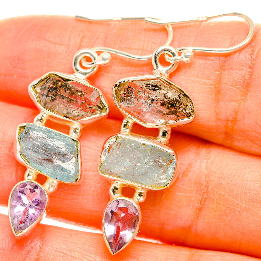 Aquamarine Earrings handcrafted by Anasilvercos - EARR429394