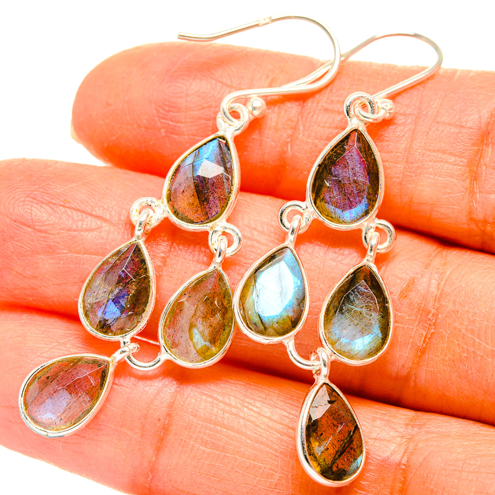 Labradorite Earrings handcrafted by Anasilvercos - EARR429396