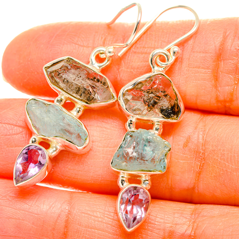 Aquamarine Earrings handcrafted by Anasilvercos - EARR429397