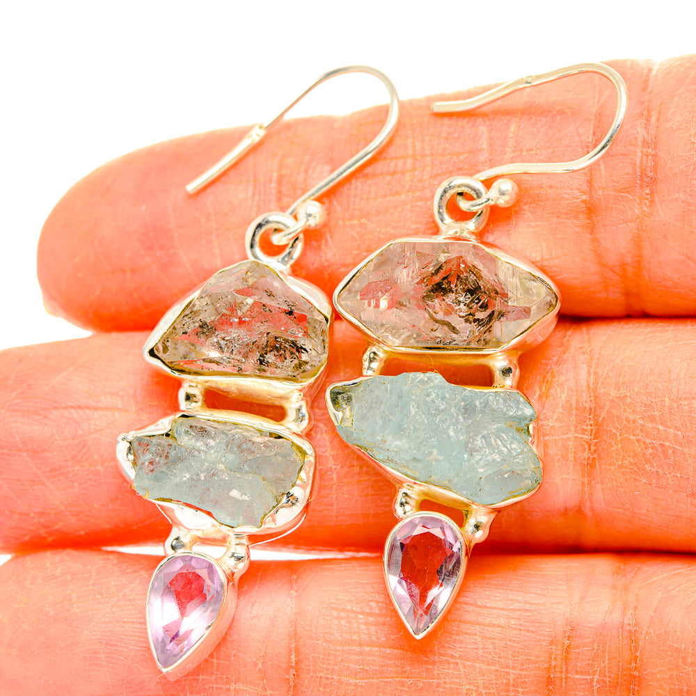 Aquamarine Earrings handcrafted by Anasilvercos - EARR429416