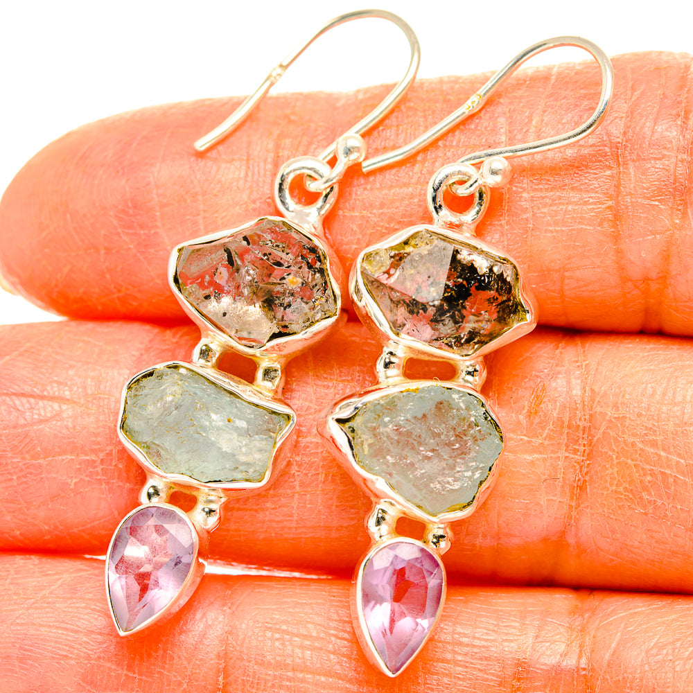 Aquamarine Earrings handcrafted by Anasilvercos - EARR429425