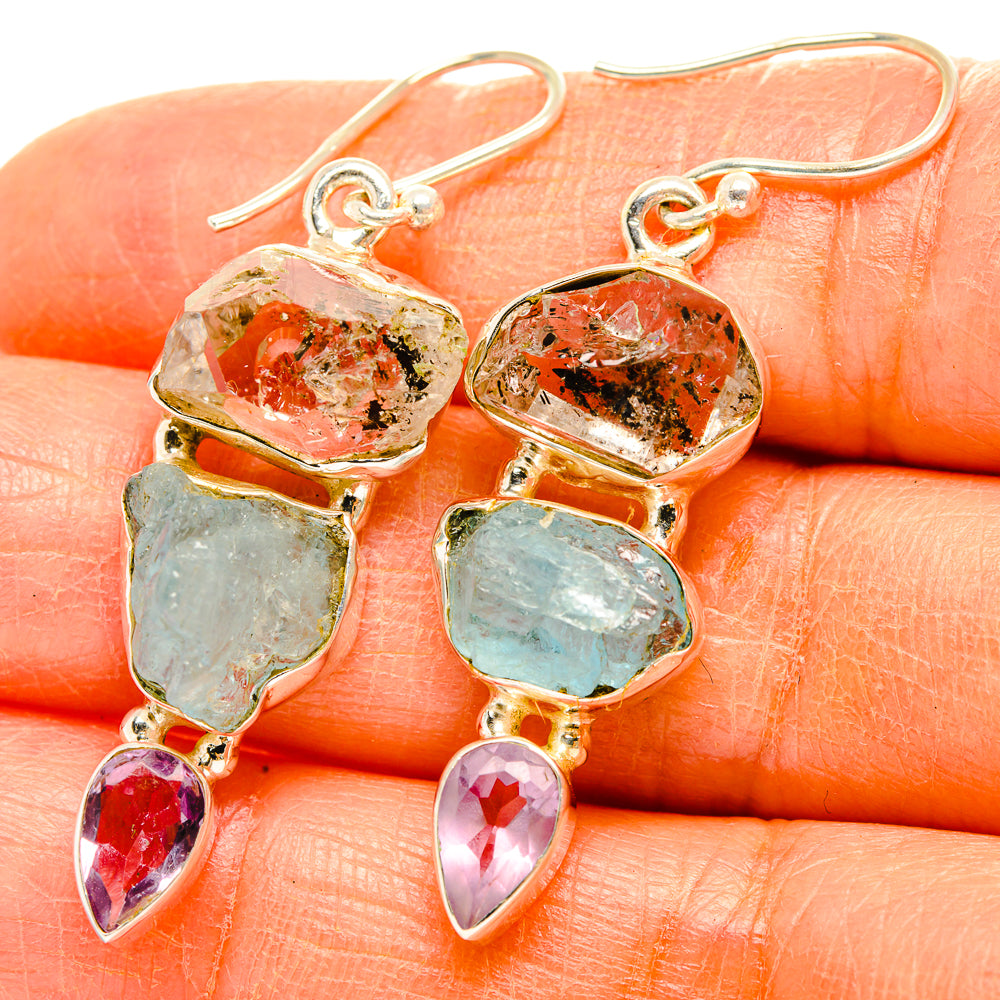 Aquamarine Earrings handcrafted by Anasilvercos - EARR429435