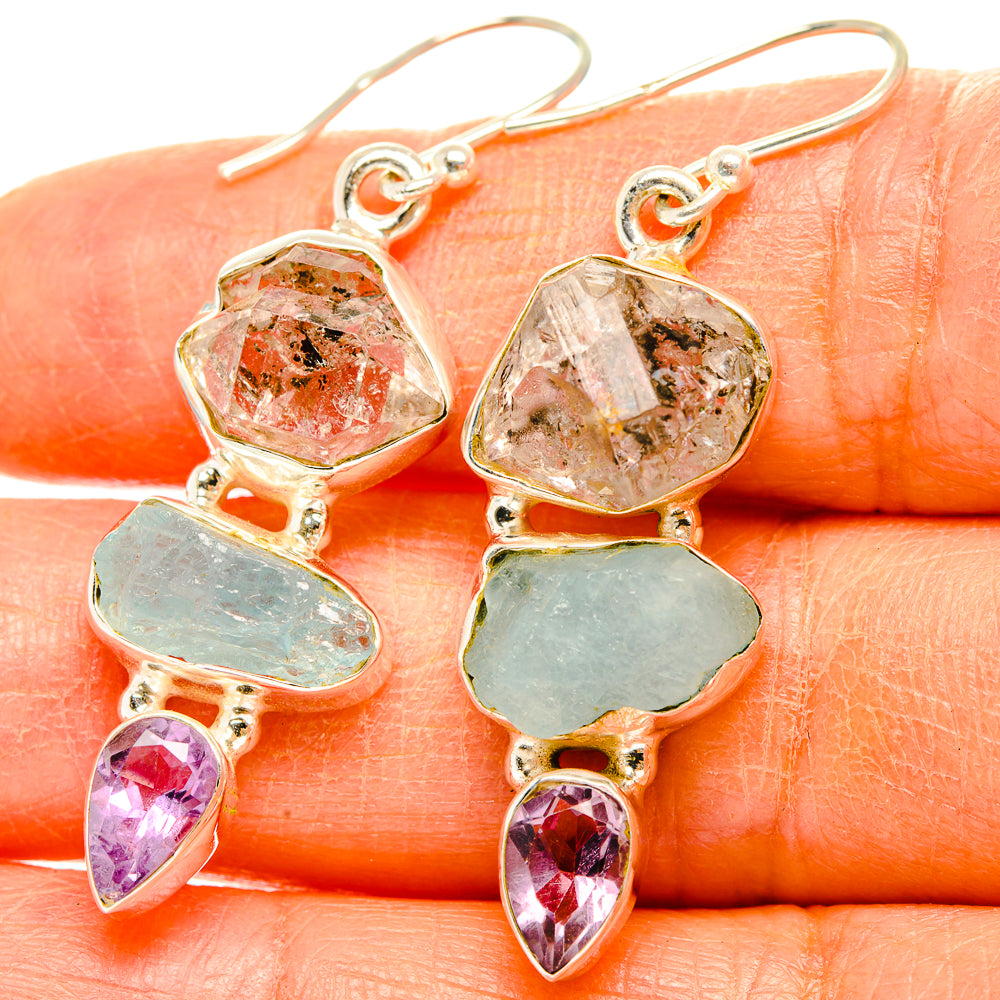Aquamarine Earrings handcrafted by Anasilvercos - EARR429439
