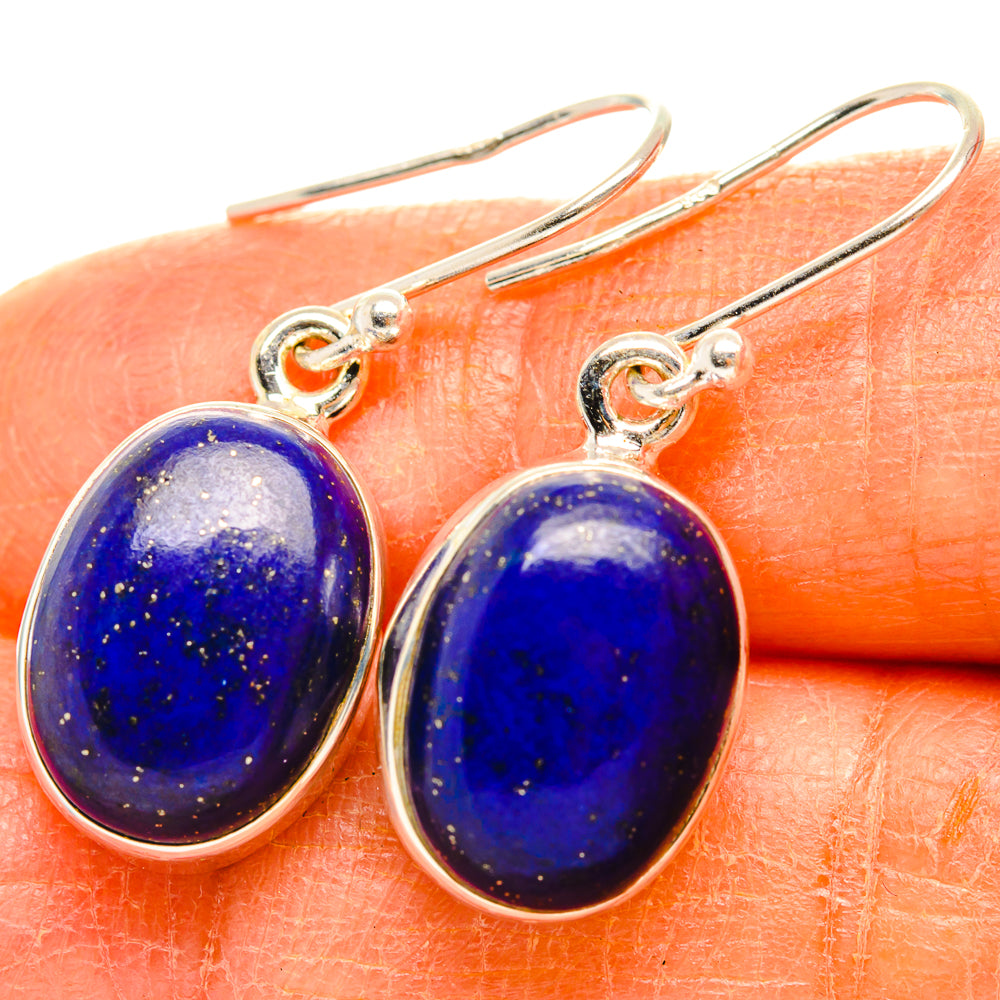 Lapis Lazuli Earrings handcrafted by Anasilvercos - EARR429446