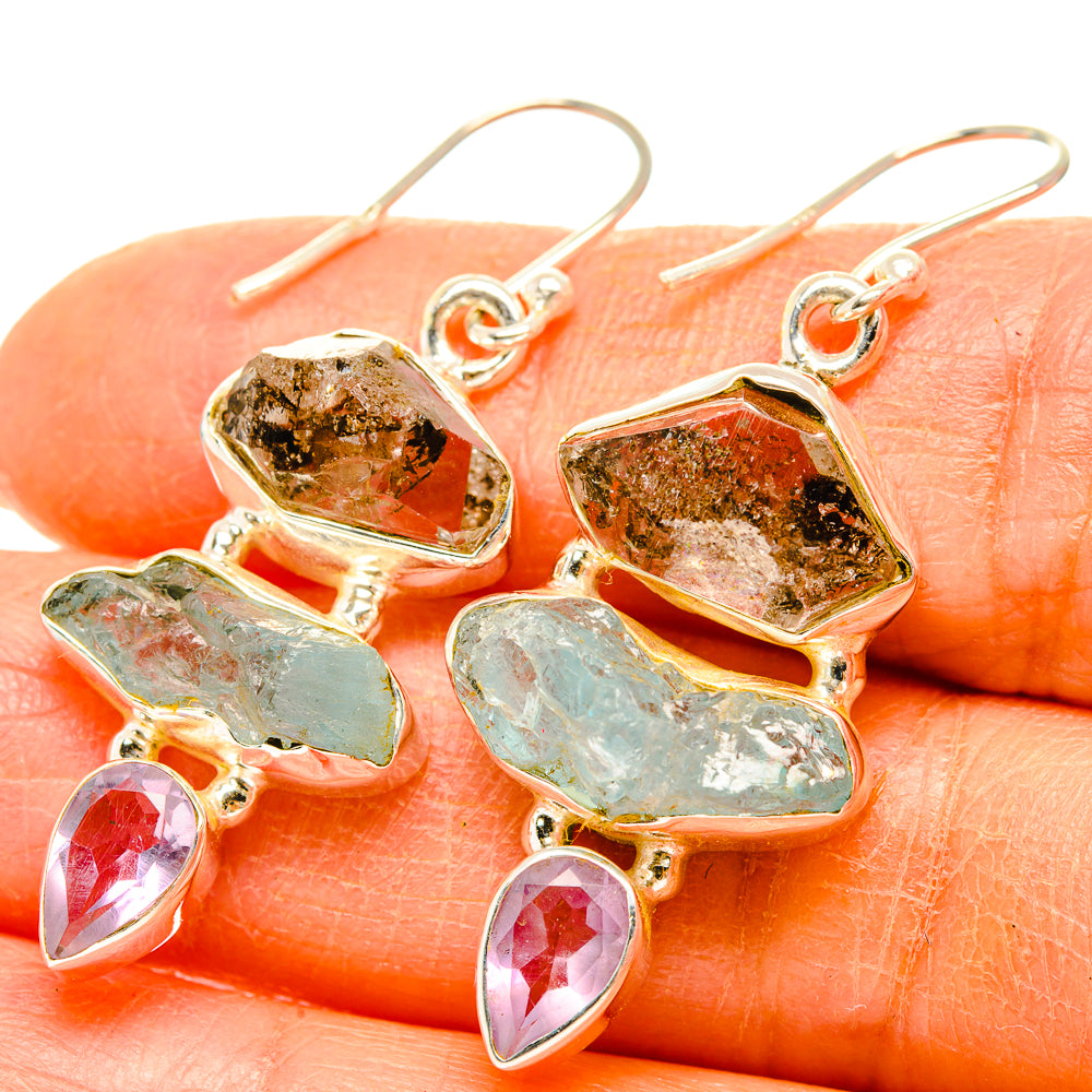 Aquamarine Earrings handcrafted by Anasilvercos - EARR429448
