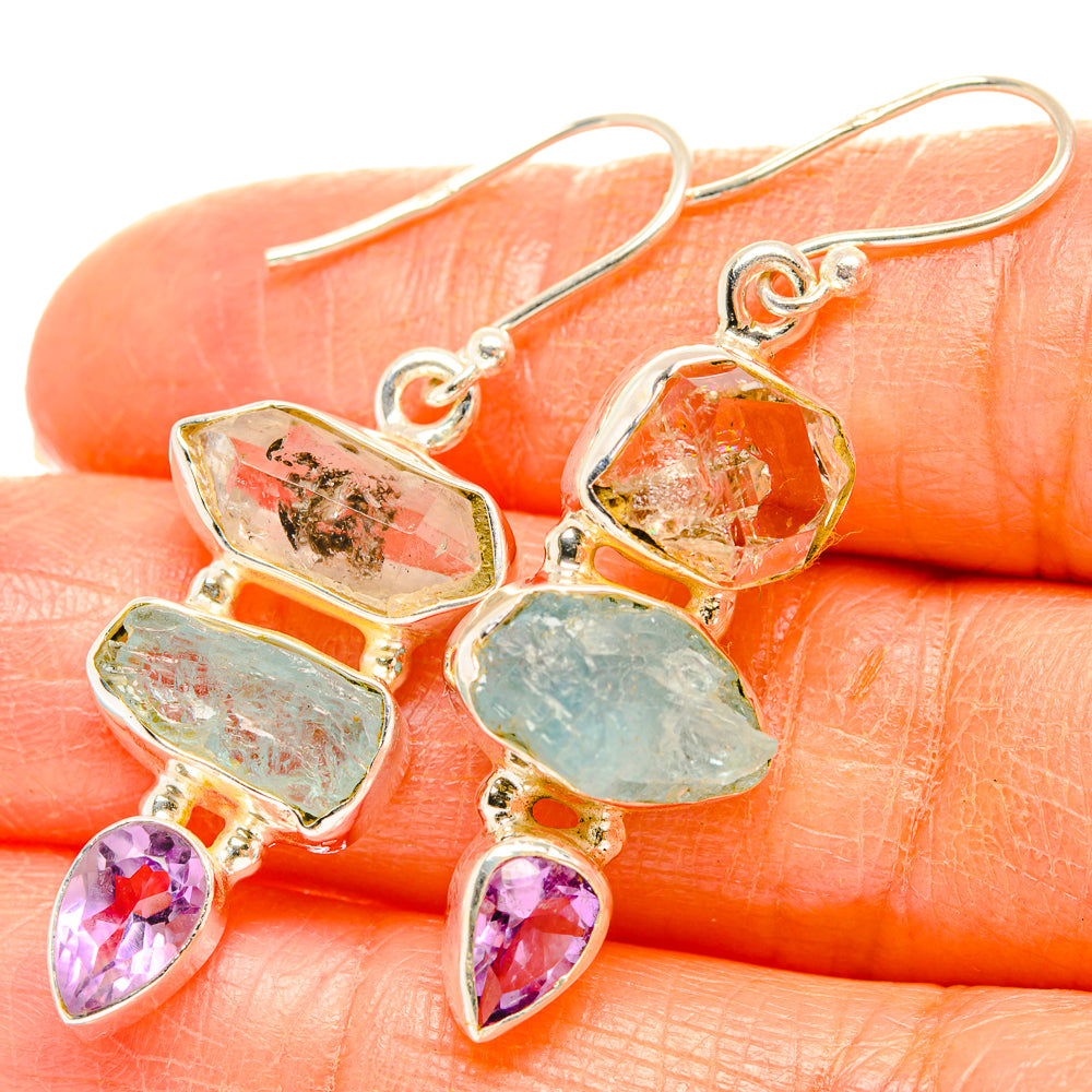 Aquamarine Earrings handcrafted by Anasilvercos - EARR429451