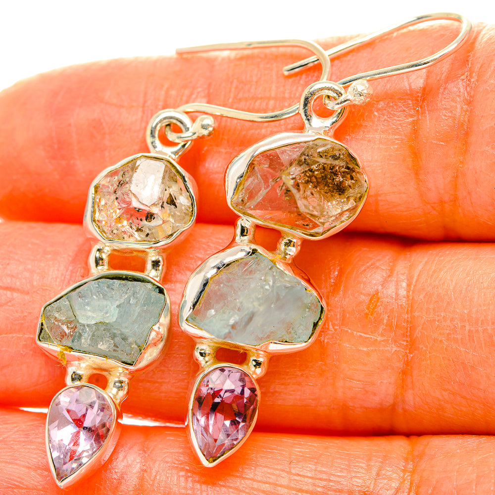 Herkimer Diamond Earrings handcrafted by Anasilvercos - EARR429514