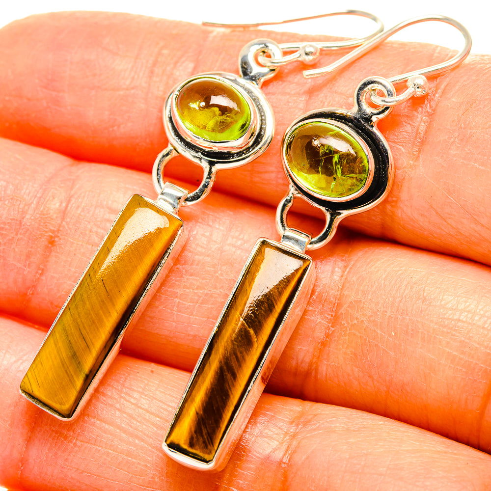 Tiger Eye Earrings handcrafted by Anasilvercos - EARR429529
