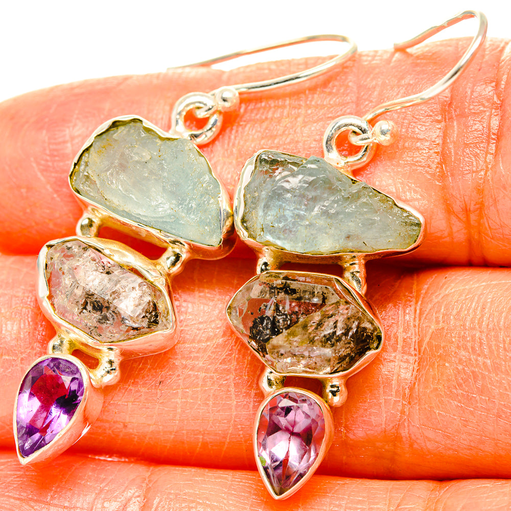 Aquamarine Earrings handcrafted by Anasilvercos - EARR429536