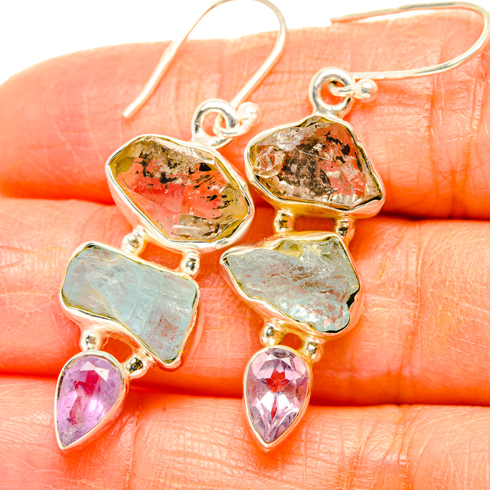 Herkimer Diamond Earrings handcrafted by Anasilvercos - EARR429590