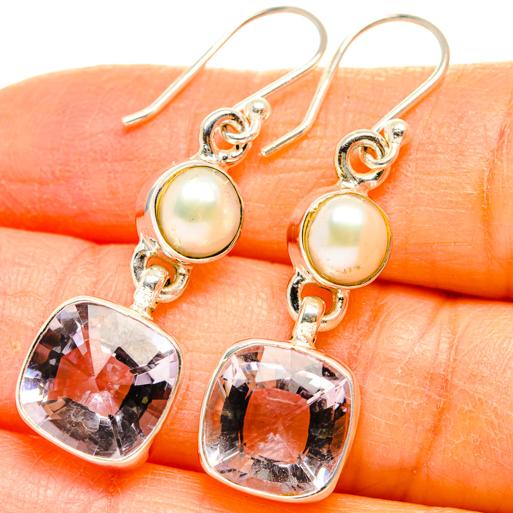 Kunzite Earrings handcrafted by Anasilvercos - EARR429623