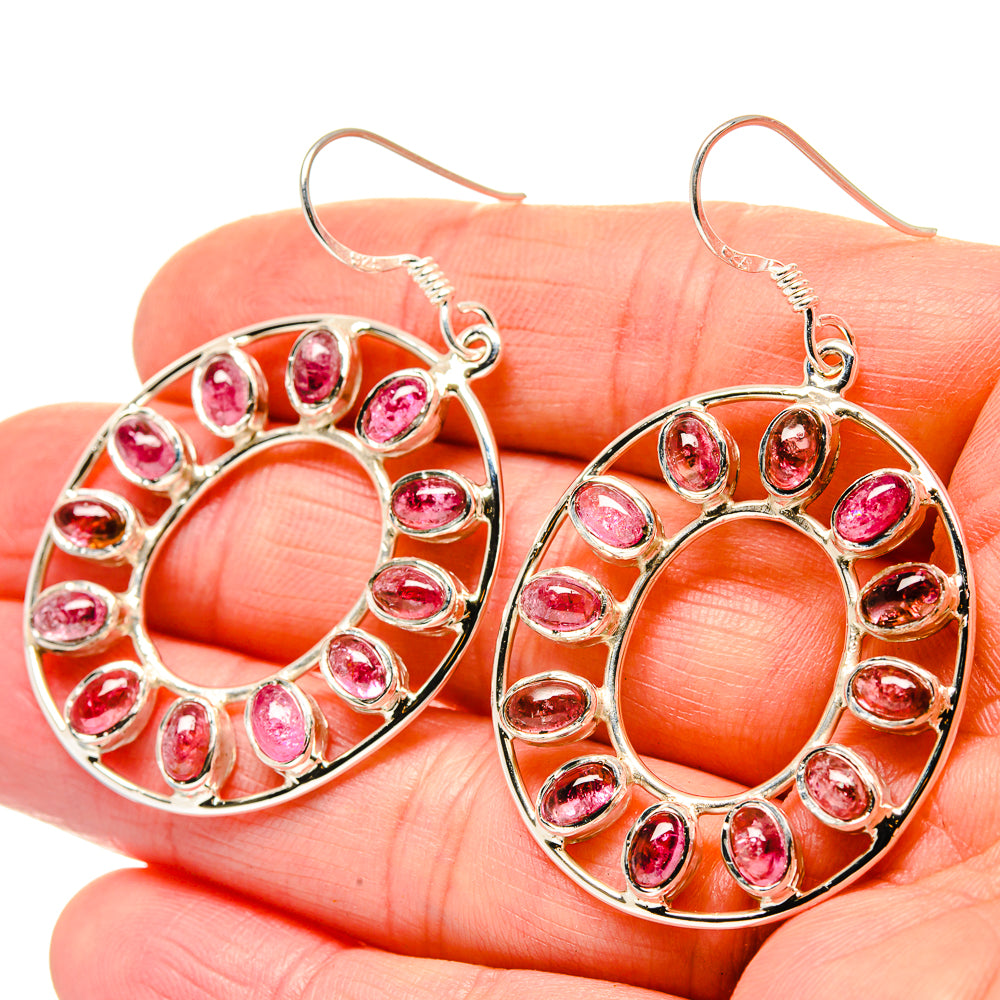 Pink Tourmaline Earrings handcrafted by Anasilvercos - EARR429879