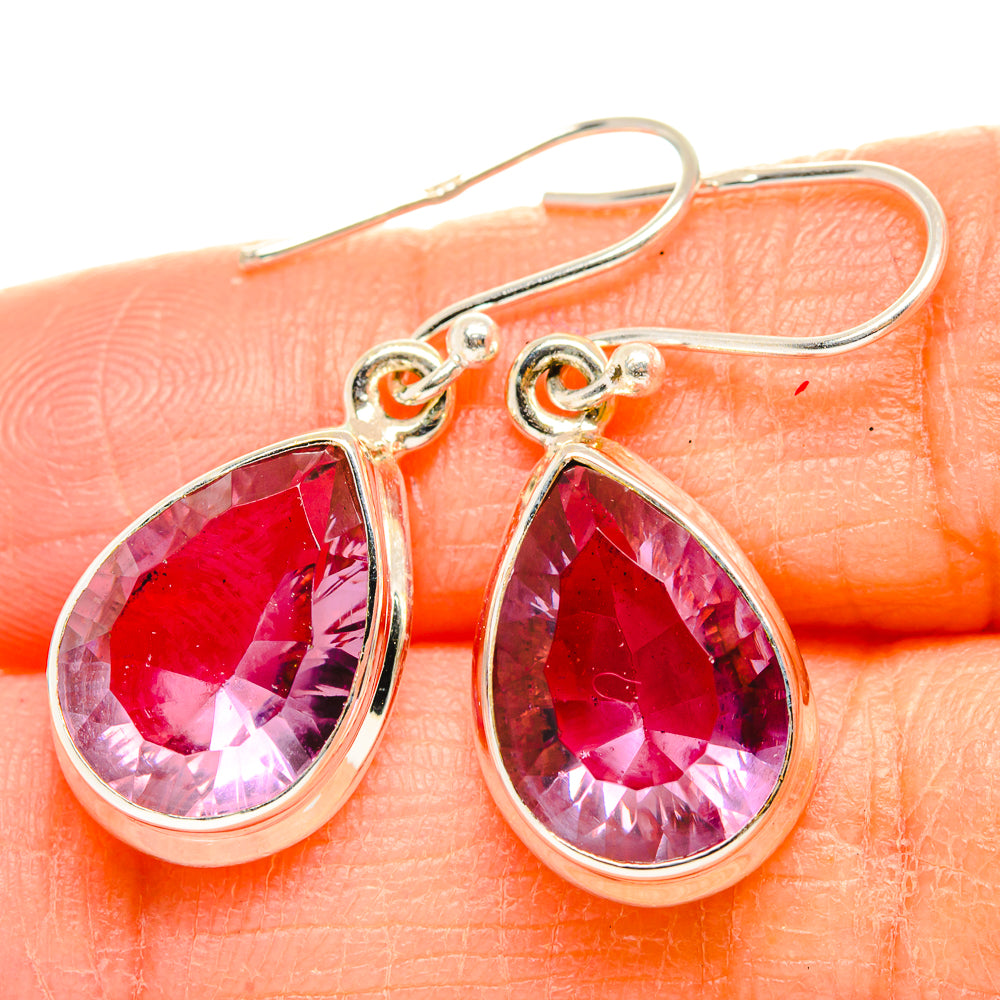 Color Change Alexandrite (Lab.) Earrings handcrafted by Anasilvercos - EARR429880
