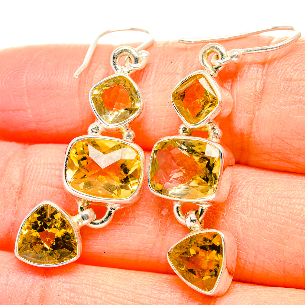 Citrine Earrings handcrafted by Anasilvercos - EARR429882
