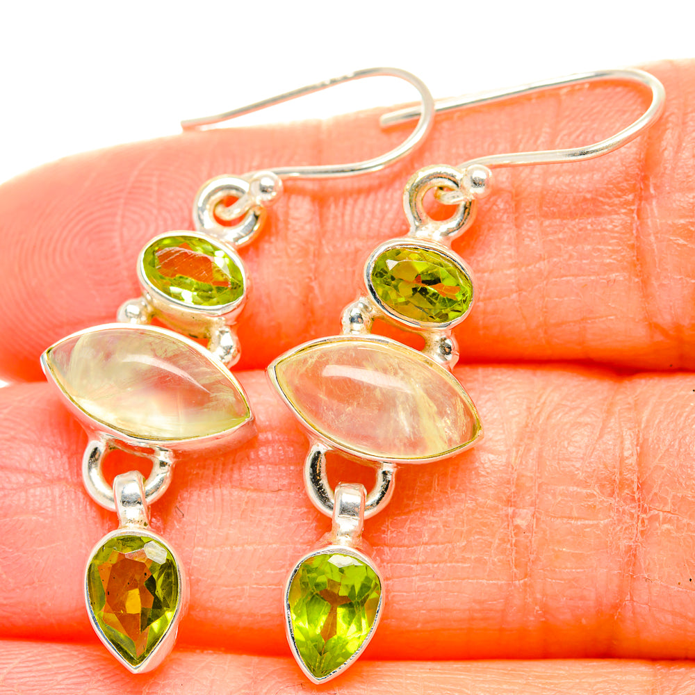 Prehnite Earrings handcrafted by Anasilvercos - EARR429894