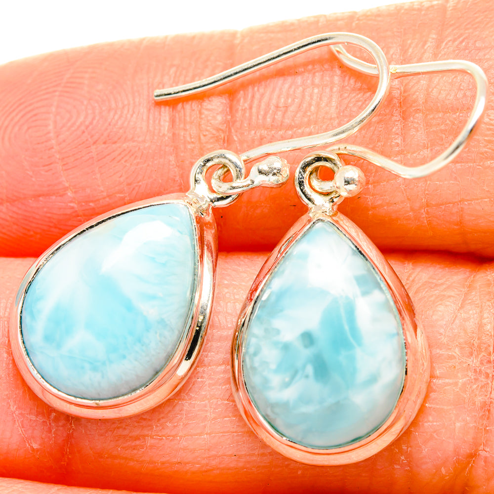 Larimar Earrings handcrafted by Anasilvercos - EARR429900