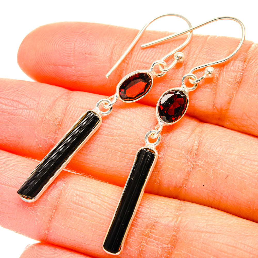 Black Tourmaline Earrings handcrafted by Anasilvercos - EARR429911