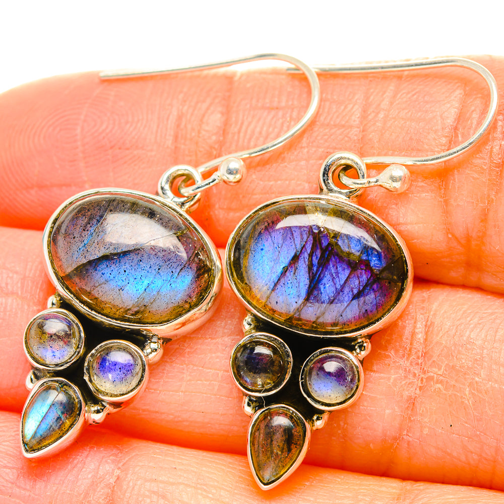 Labradorite Earrings handcrafted by Anasilvercos - EARR429913