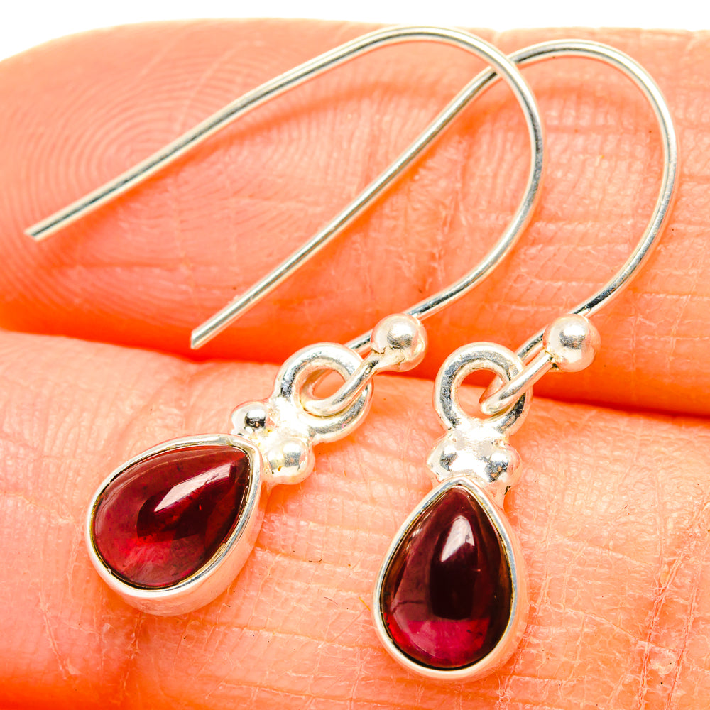 Garnet Earrings handcrafted by Anasilvercos - EARR429923