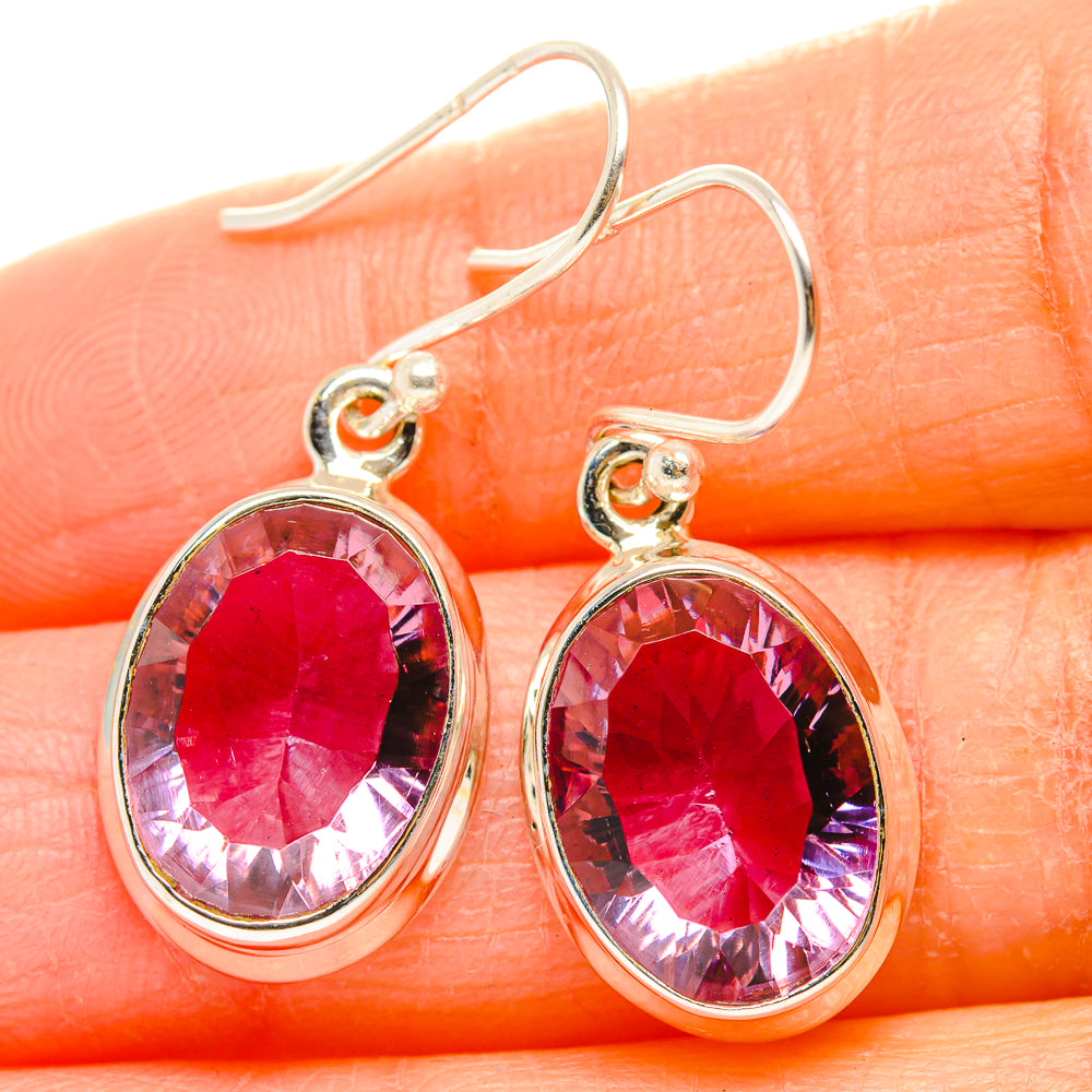 Color Change Alexandrite (Lab.) Earrings handcrafted by Anasilvercos - EARR429924
