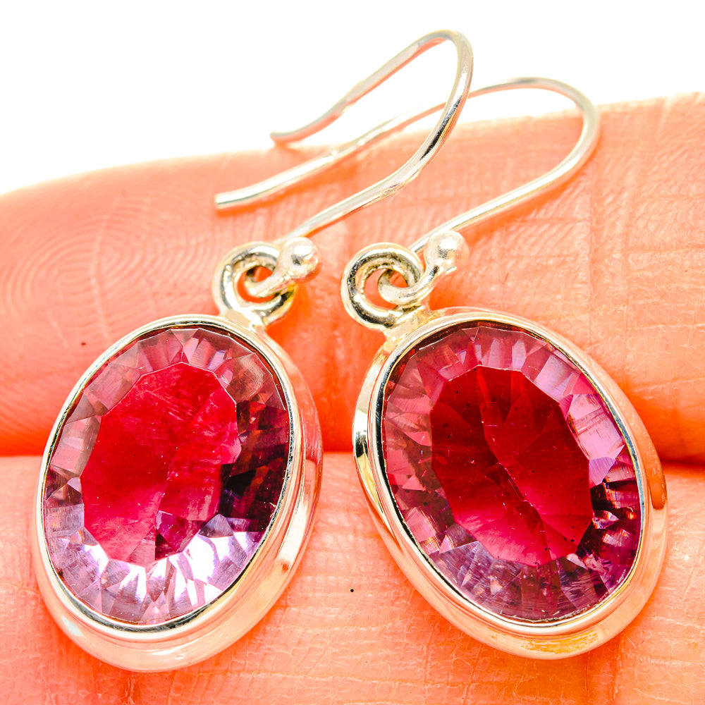 Color Change Alexandrite (Lab.) Earrings handcrafted by Anasilvercos - EARR429937