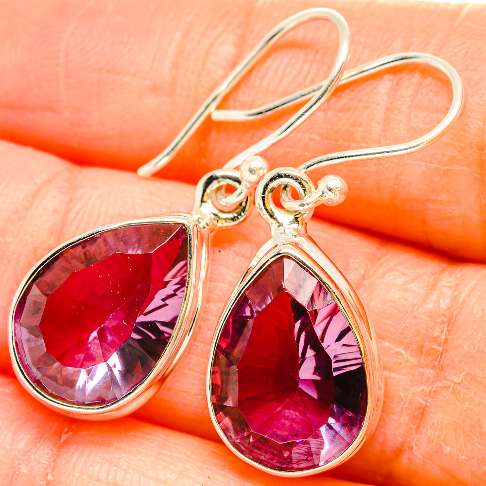 Color Change Alexandrite (Lab.) Earrings handcrafted by Anasilvercos - EARR429949
