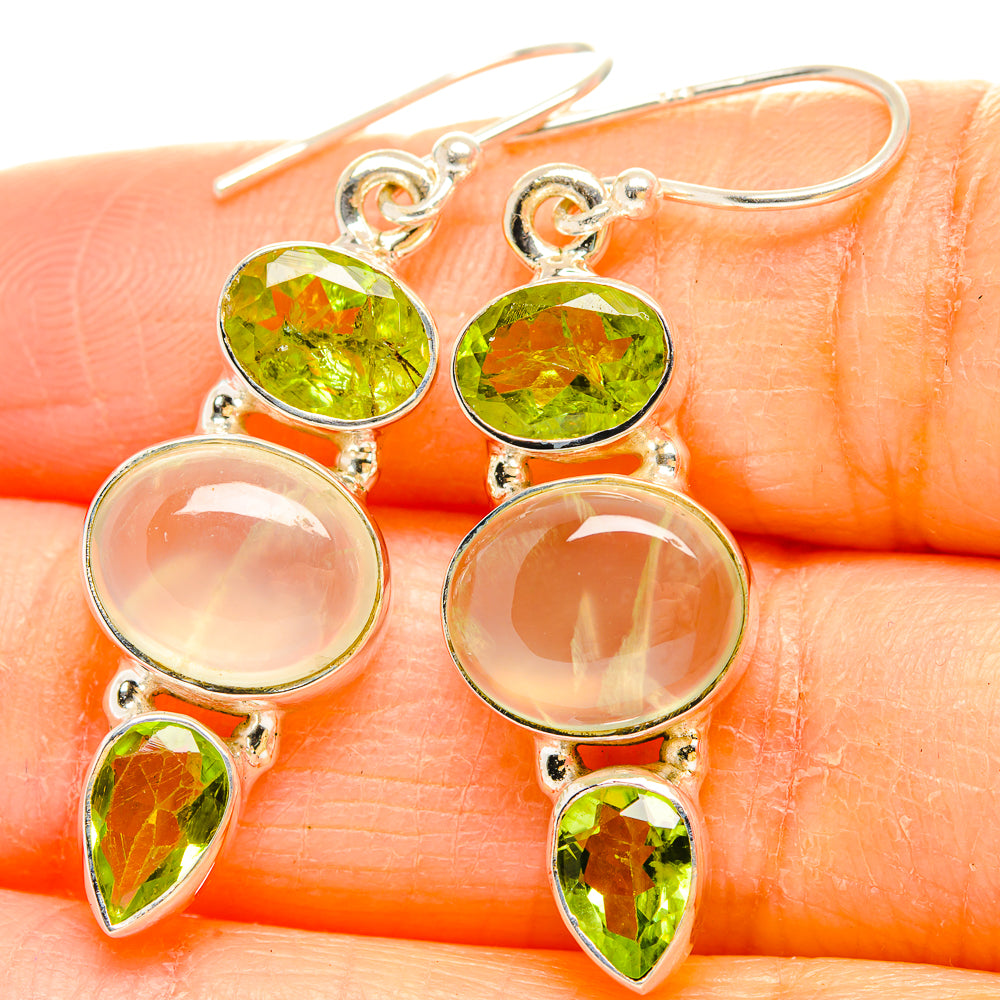 Prehnite Earrings handcrafted by Anasilvercos - EARR429966