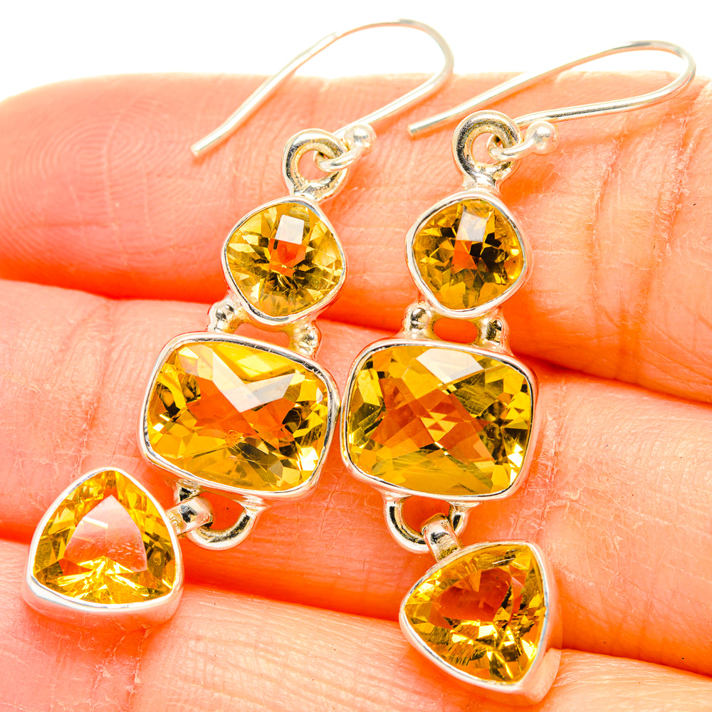Citrine Earrings handcrafted by Anasilvercos - EARR429969