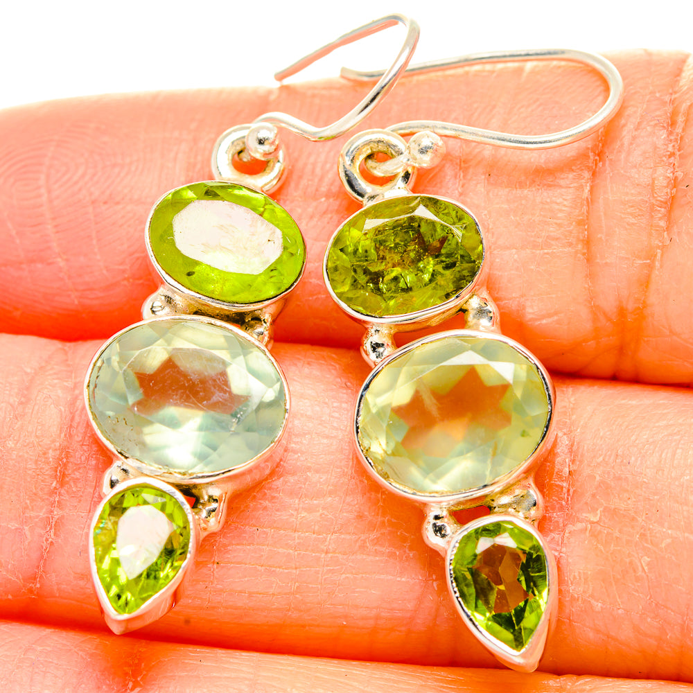 Prehnite Earrings handcrafted by Anasilvercos - EARR429970