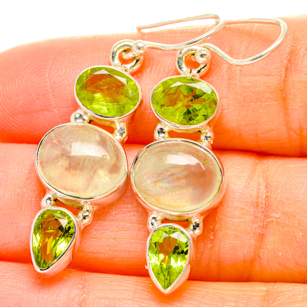 Prehnite Earrings handcrafted by Anasilvercos - EARR429972