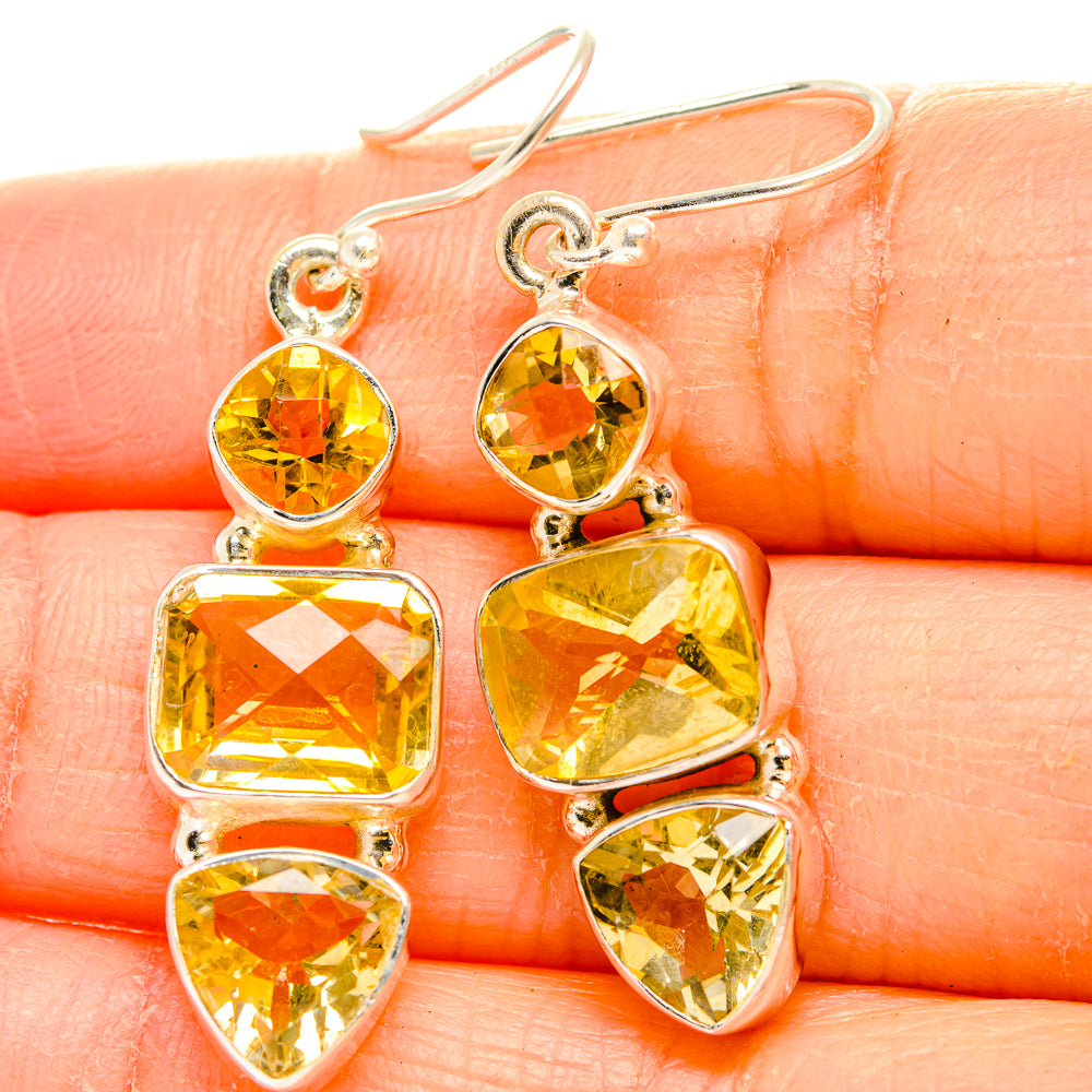 Citrine Earrings handcrafted by Anasilvercos - EARR429979